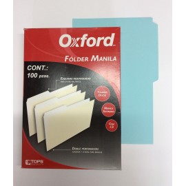 Folder manila tamaño oficio color celeste c/1...