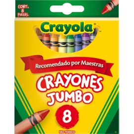 Crayon de cera c/8 Jumbo Crayola