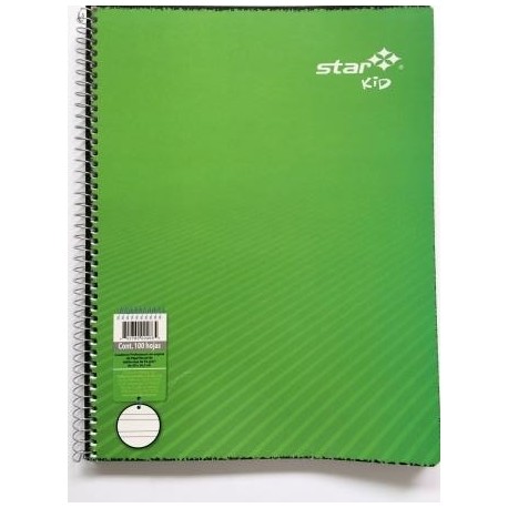 Libreta prof doble raya espiral 100hjs Star K...